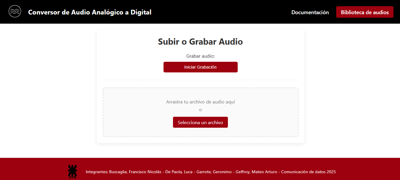 Inicio del conversor